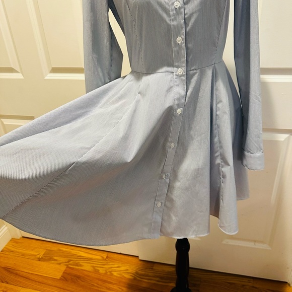 BCBG Generation Stripe button up flare dress - Picture 4 of 9